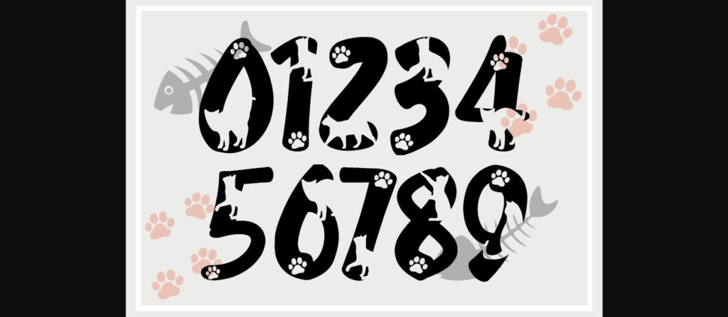 Cat Font Poster 5