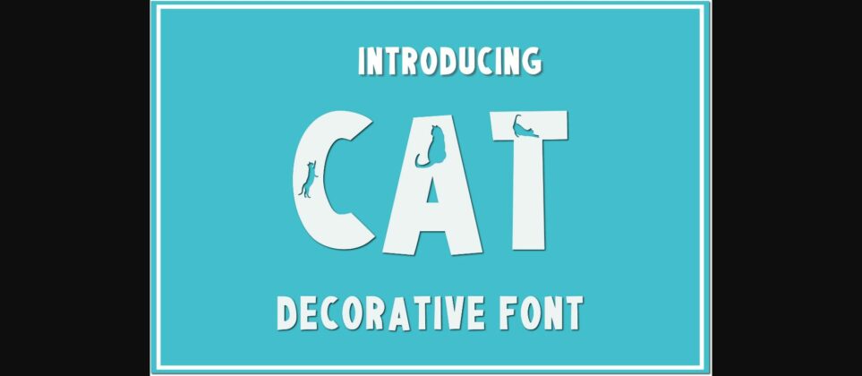 Cat Lady Font Poster 3