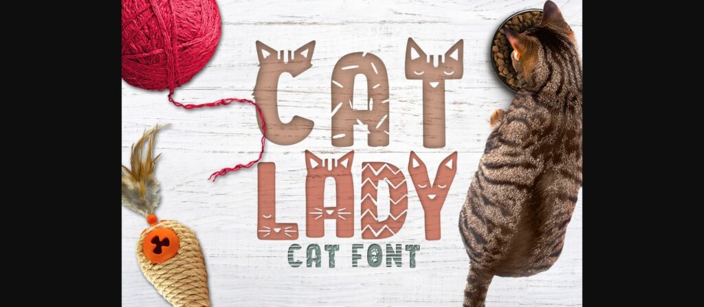 Cat Lady Font Poster 3