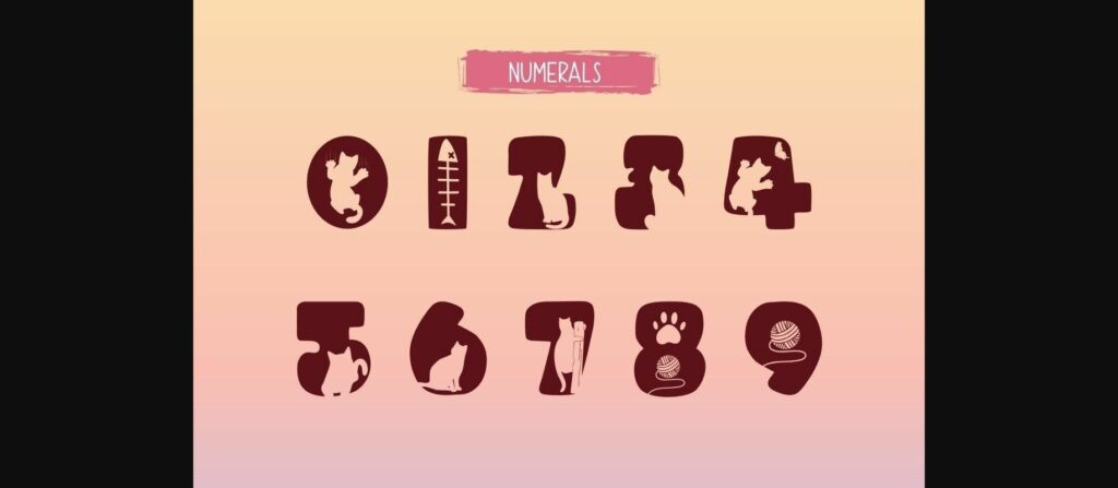 Cat Love Font Poster 6