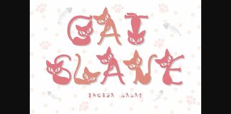 Cat Slave Font Poster 1