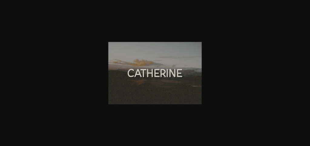 Catherine Font Poster 1