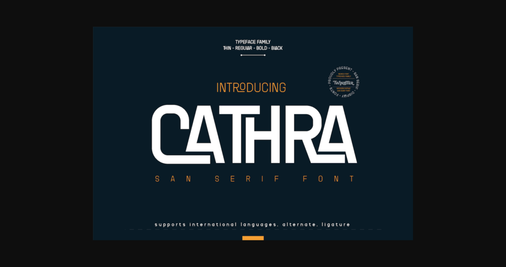 Cathra Font Poster 3