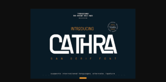 Cathra Font Poster 1