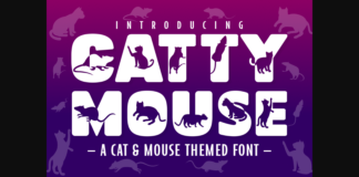 Catty Mouse Font Poster 1