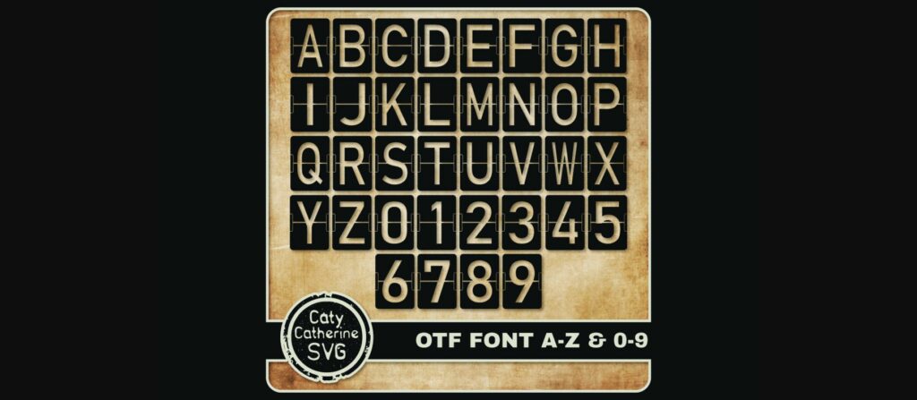 Caty Keeps Score Font Poster 2