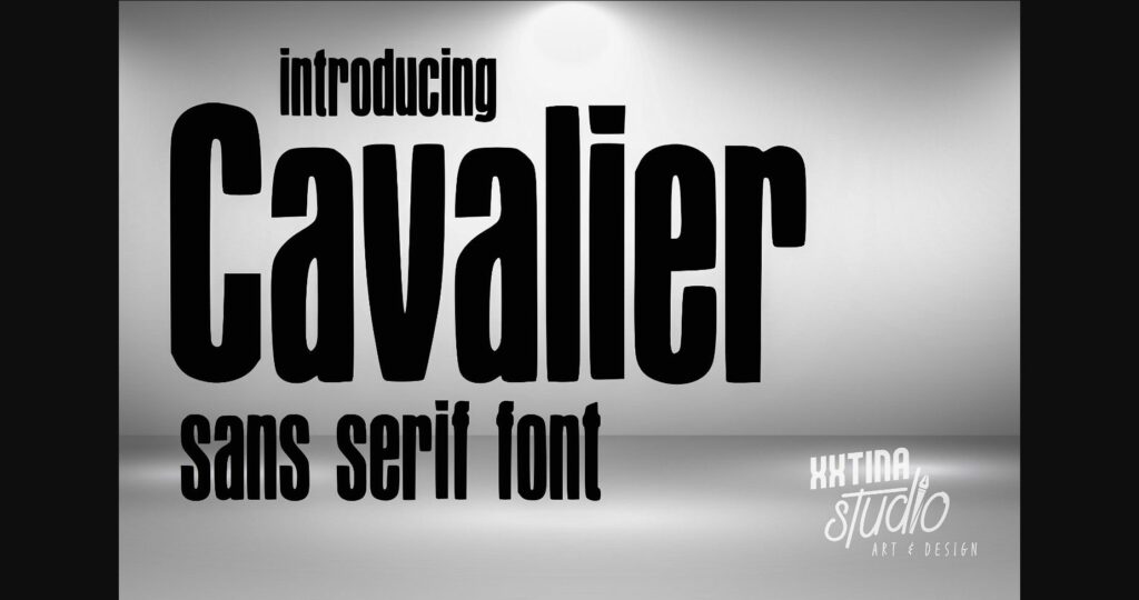 Cavalier Font Poster 3