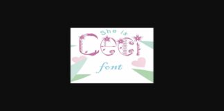 Ceci Font Poster 1