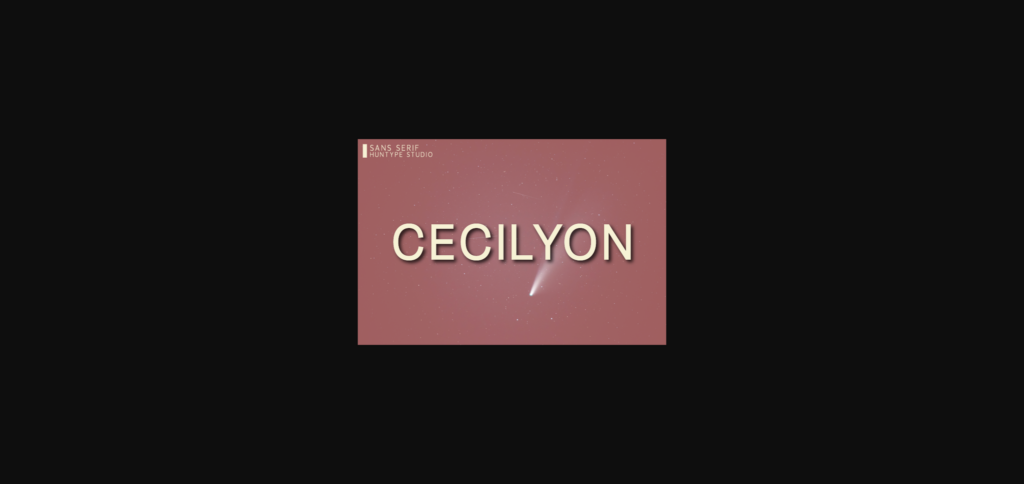 Cecilyon Font Poster 3