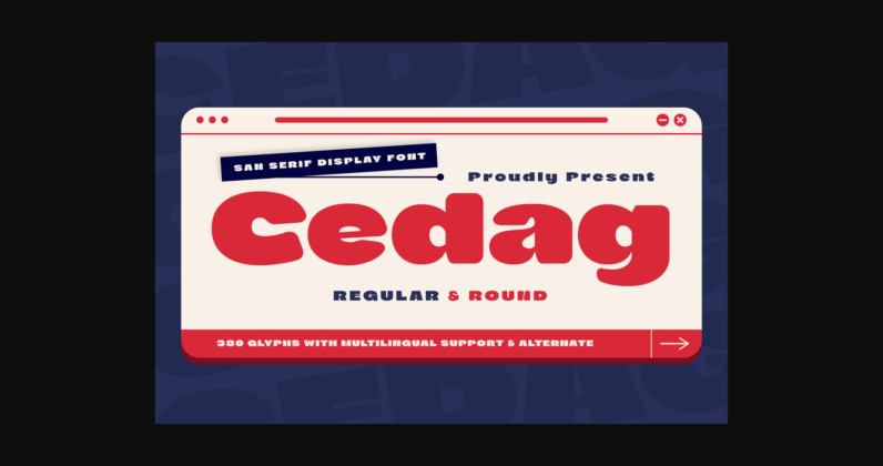 Cedag Font Poster 3