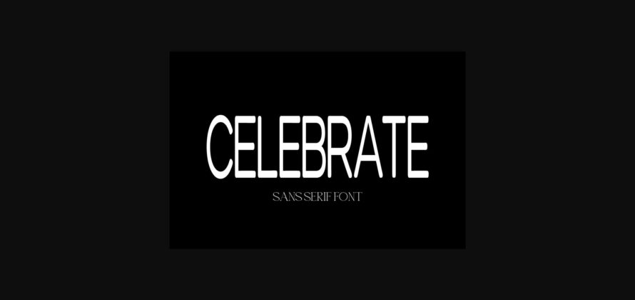 Celebrate Font Poster 3