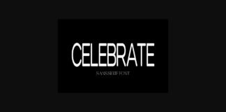 Celebrate Font Poster 1