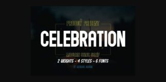 Celebration Font Poster 1