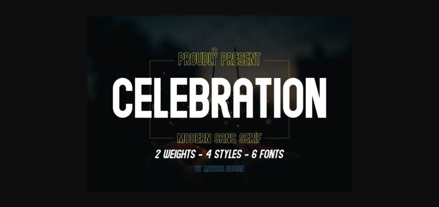 Celebration Font Poster 1