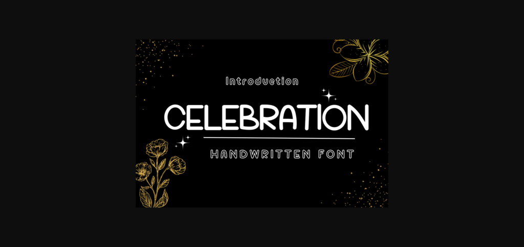 Celebration Font Poster 1