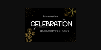 Celebration Font Poster 1