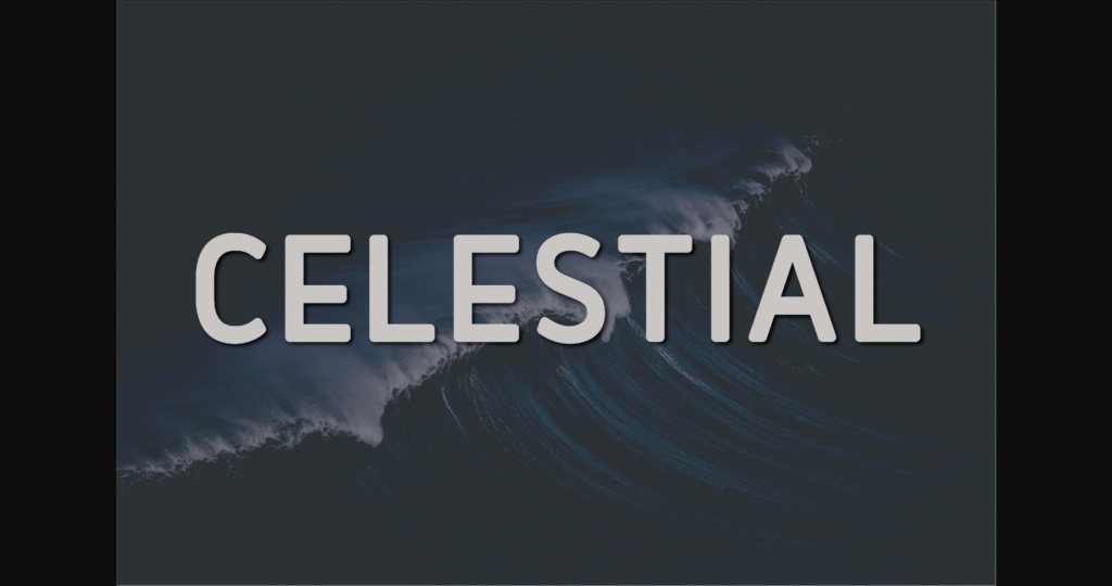 Celestial Font Poster 3