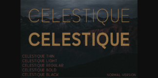 Celestique Font Poster 1