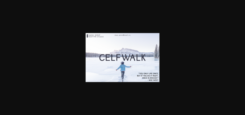 Celfwalk Font Poster 3