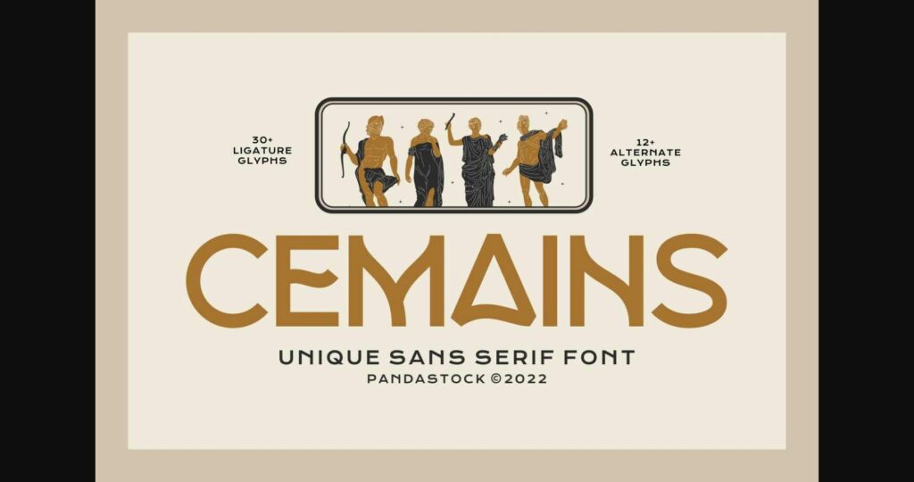 Cemains Font Poster 3