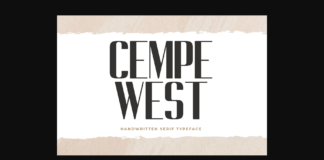 Cempe West Font Poster 1