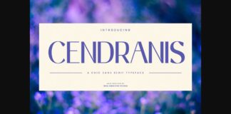 Cendranis Font Poster 1