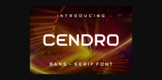 Cendro Font Poster 1