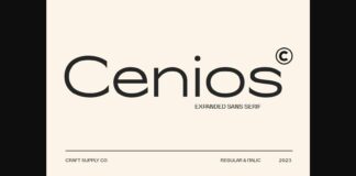 Cenios Font Poster 1