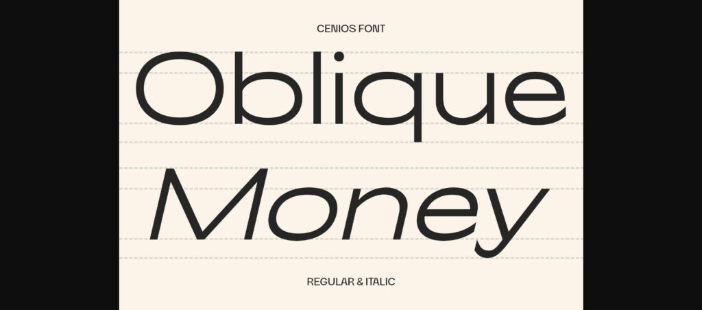 Cenios Font Poster 5