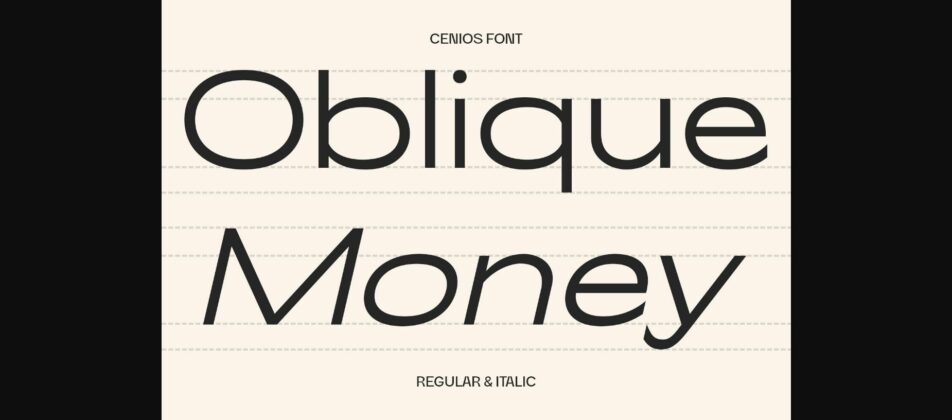 Cenios Font Poster 5