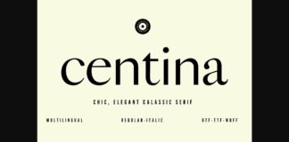 Centina Font Poster 1