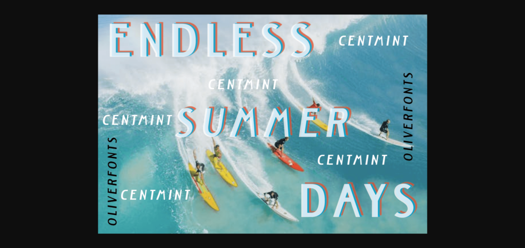 Centmint Font Poster 3