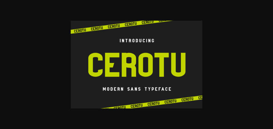 Cerotu Font Poster 3