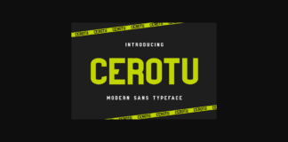 Cerotu Font Poster 1