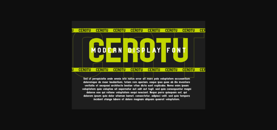 Cerotu Font Poster 4