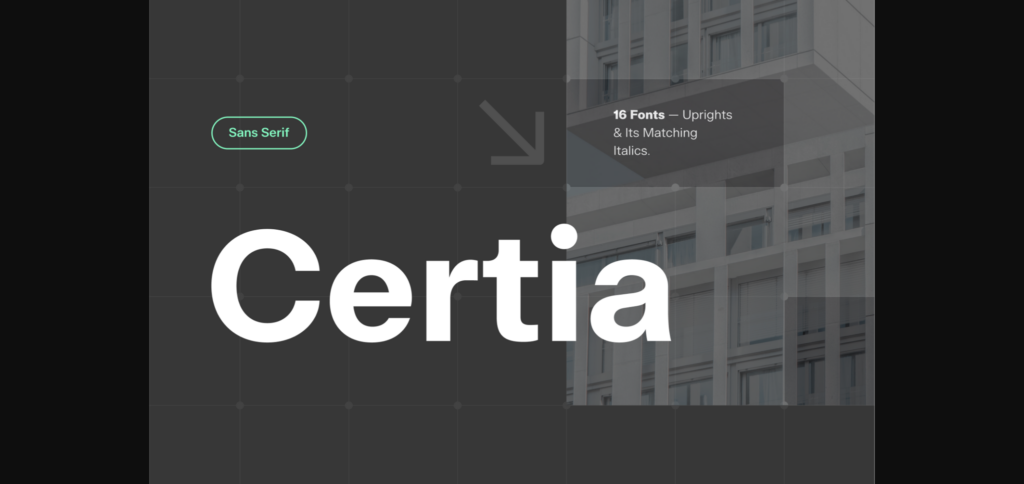 Certia Font Poster 3