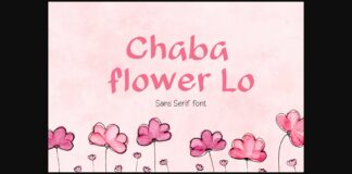 Chaba Flower Lo Font Poster 1