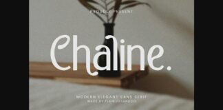 Chaline Font Poster 1