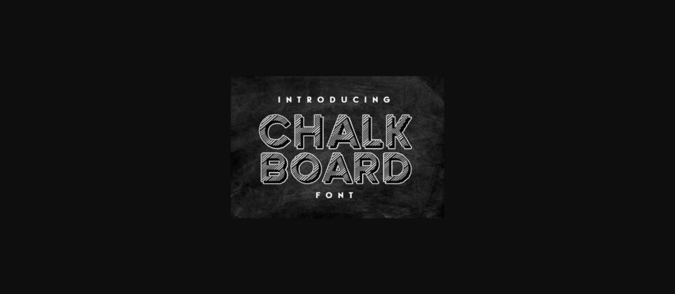 Chalk Board Font Poster 3