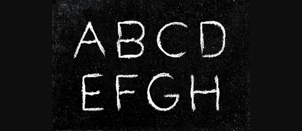 Chalk Font Poster 4