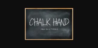 Chalk Hand Font Poster 1