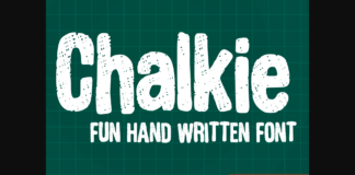 Chalkie Font Poster 1