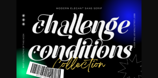 Challenge Conditions Font Poster 1