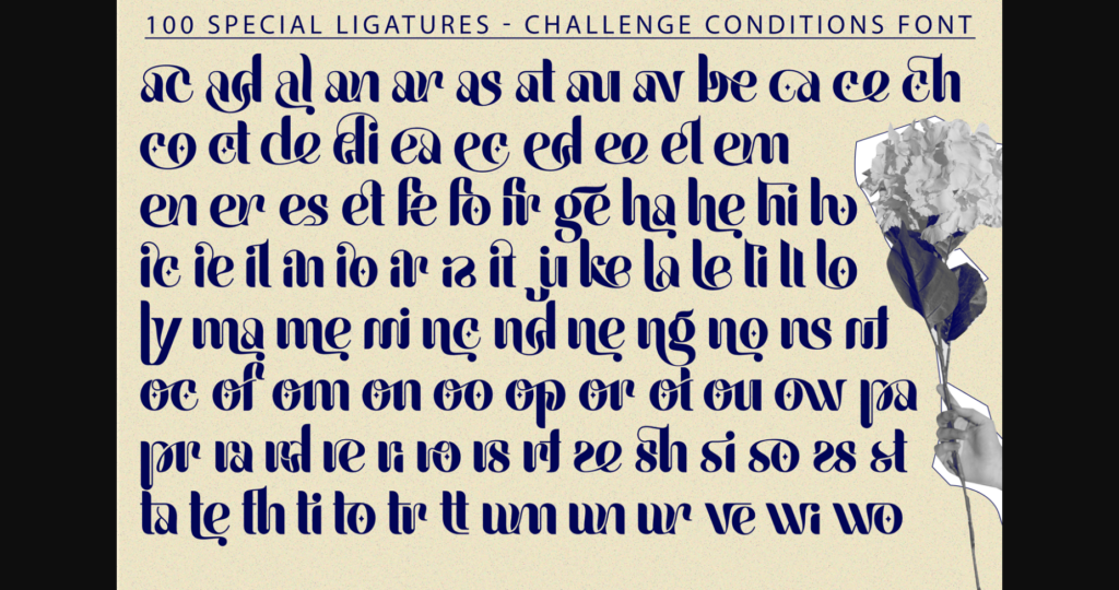 Challenge Conditions Font Poster 10