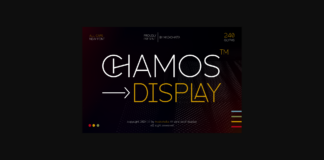 Chamos Font Poster 1