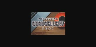 Chancellery Font Poster 1