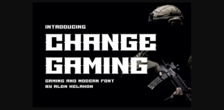 Change Gaming Font Poster 1