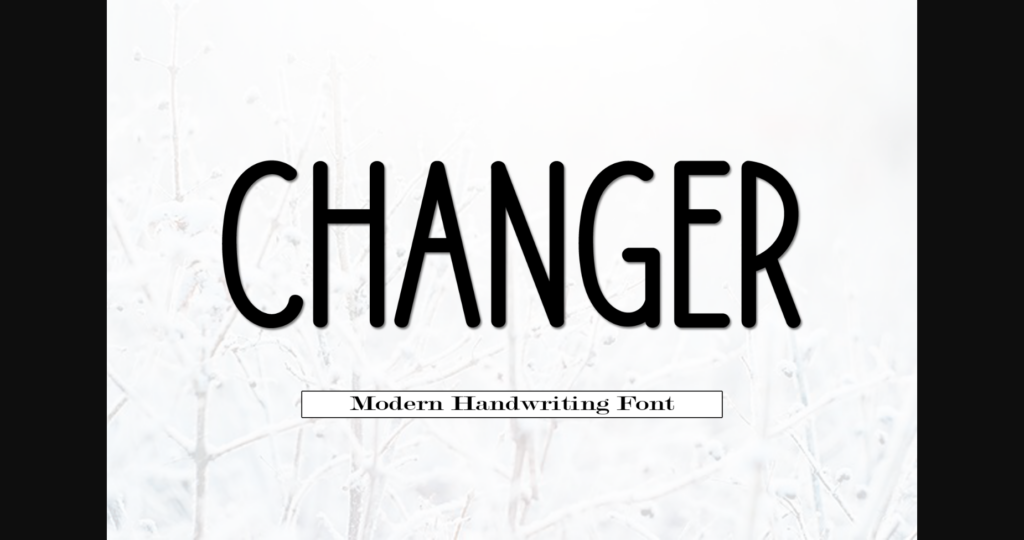 Changer Font Poster 3