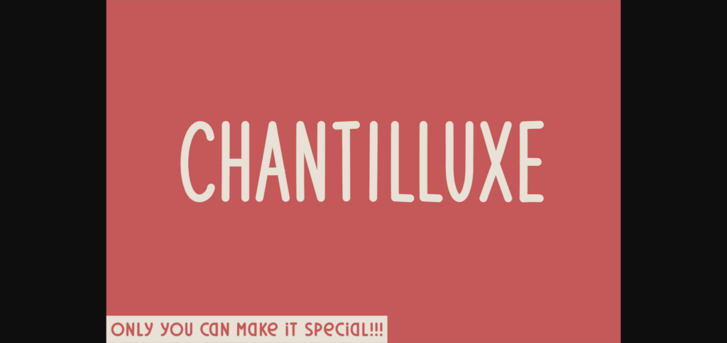 Chantilluxe Font Poster 3