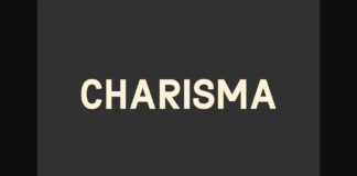 Charisma Font Poster 1